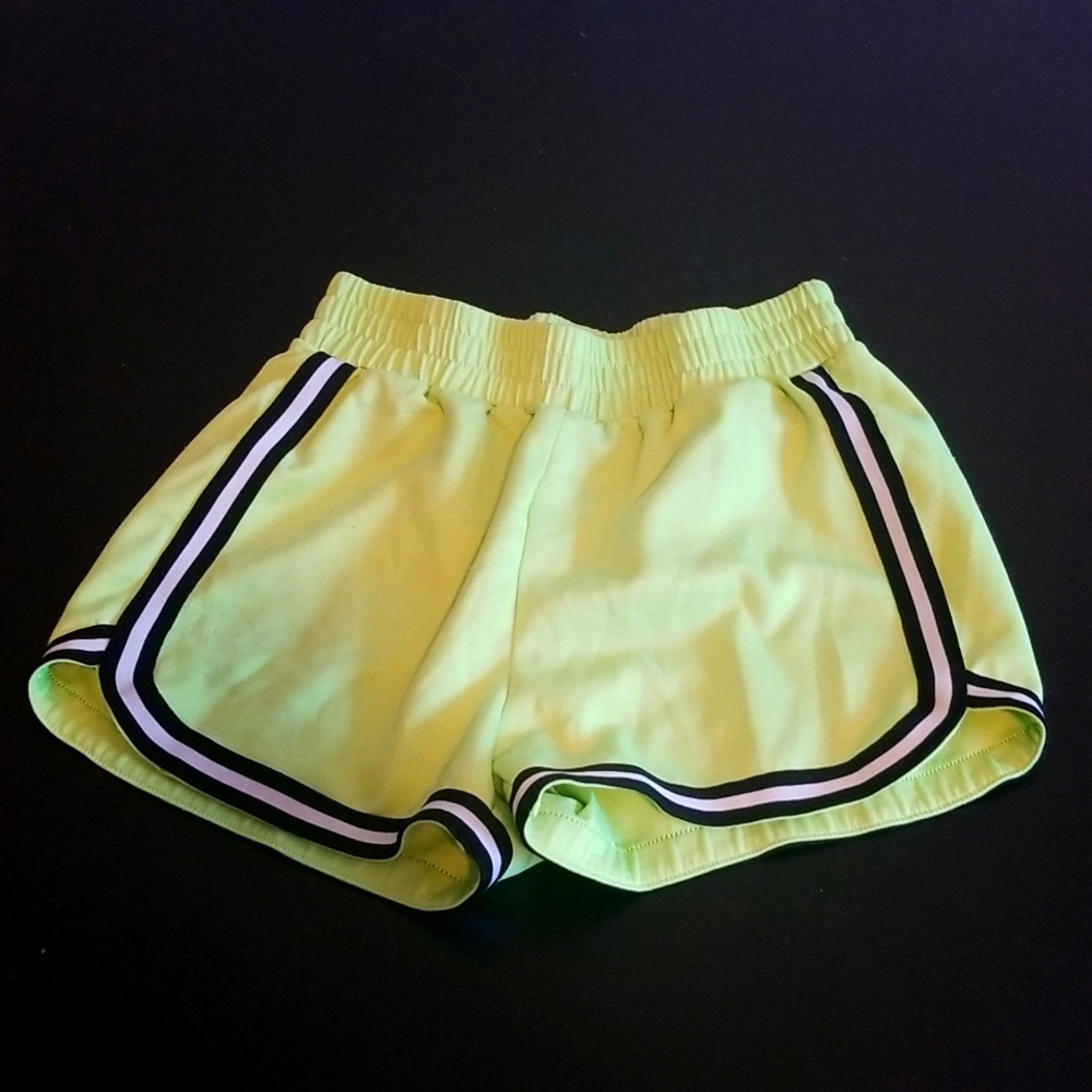 neon green shorts